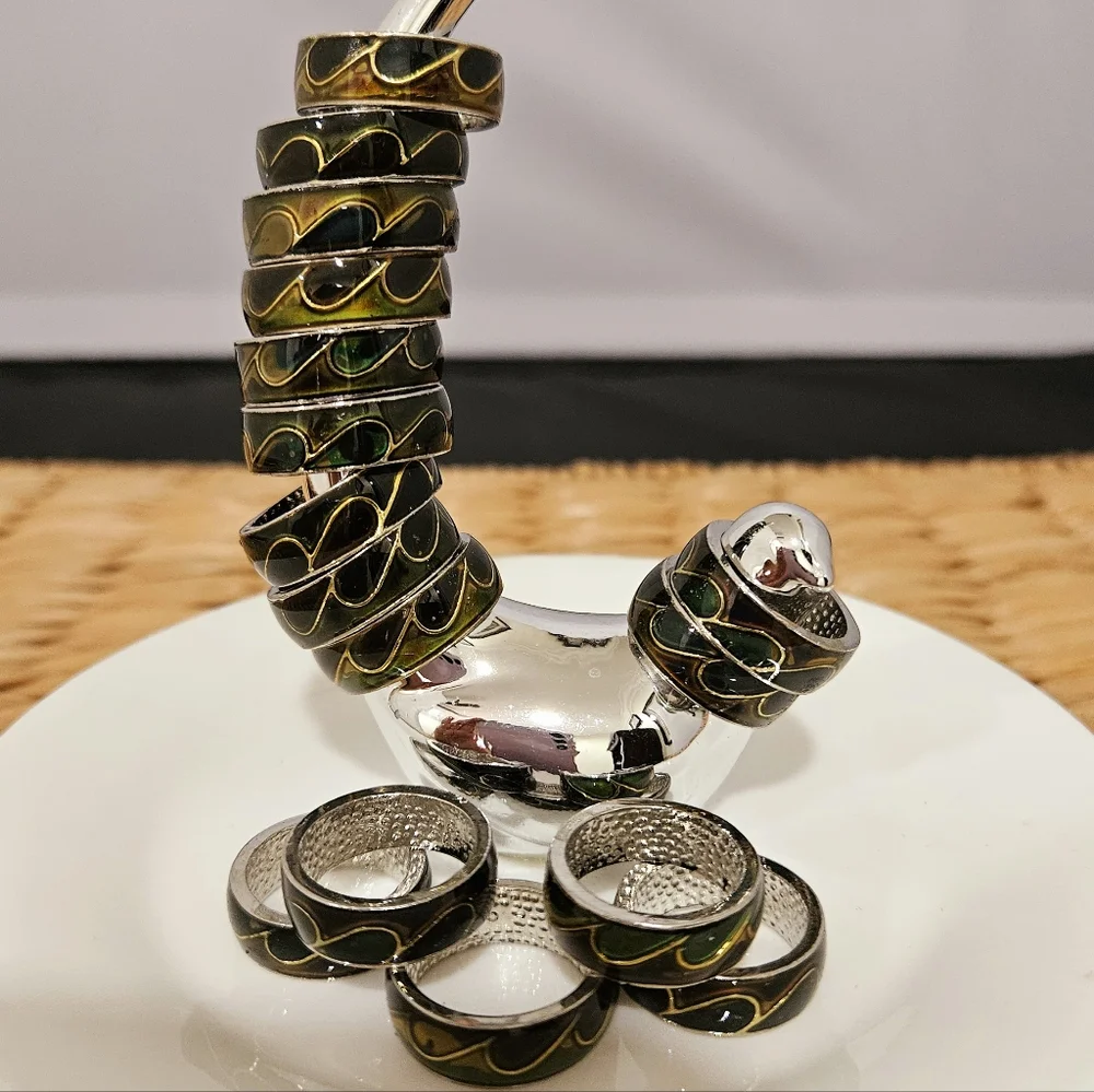 16 RINGS new reseller bundle waves green brown vintage